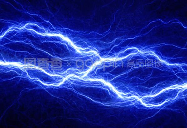 藍色電氣照明,抽象電氣背景